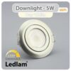 Ledlam-Ledlam-Downlight-LED-5W-Tilt-500DPD-3-STEP-Dimmable-brushed-steel-Variant-Day-White-