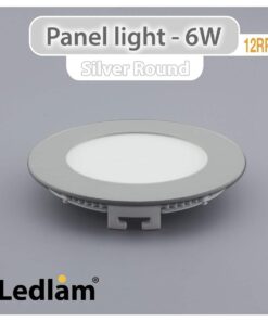 LED Panel Light 6W Round 12RP silver