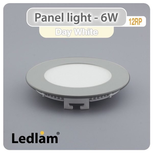 Ledlam-LED-Panel-Light-6W-Round-12RP-silver-Day-White-30541-1
