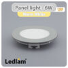 Ledlam-LED-Panel-Light-6W-Round-12RP-silver-Warm-White-30540-1