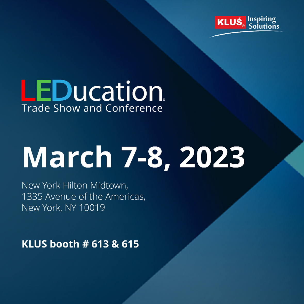 KLUS at LEDucation – Klus Design Blog