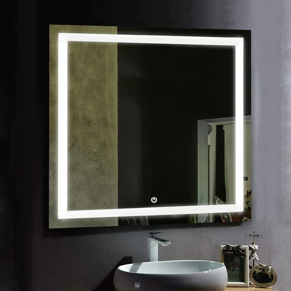 36 in. X 36 in. LED Lighted Bathroom Vanity Mirror